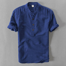 Load image into Gallery viewer, New Luxury Men's Slim Fit Shirt Short Sleeve Stylish Casual Blouse shirt Tops