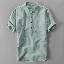 Load image into Gallery viewer, New Luxury Men's Slim Fit Shirt Short Sleeve Stylish Casual Blouse shirt Tops