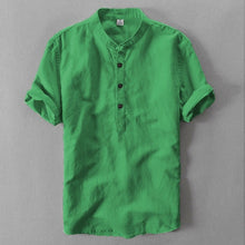 Load image into Gallery viewer, New Luxury Men's Slim Fit Shirt Short Sleeve Stylish Casual Blouse shirt Tops