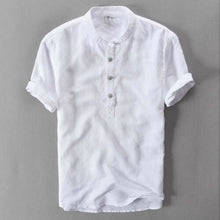Load image into Gallery viewer, New Luxury Men's Slim Fit Shirt Short Sleeve Stylish Casual Blouse shirt Tops