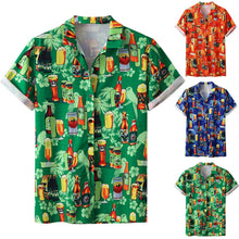 Load image into Gallery viewer, Stylish Men Beer Festival Printed Hot Style hawaiian Shirt With Short Sleeves M-3XL camisa masculina camisas hombre Dropshipping