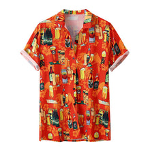 Load image into Gallery viewer, Stylish Men Beer Festival Printed Hot Style hawaiian Shirt With Short Sleeves M-3XL camisa masculina camisas hombre Dropshipping