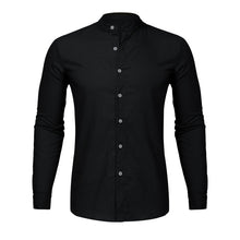 Load image into Gallery viewer, Dropshipping Fashion Men&#39;s Casual O-Neck Button Solid Beach Long Sleeve Top Blouse Casual Dress Women Korea style
