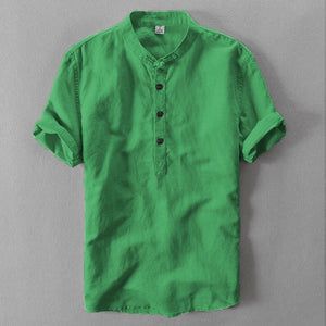 New Luxury Men's Slim Fit Shirt Short Sleeve Stylish Casual Blouse shirt Tops