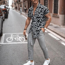 Load image into Gallery viewer, Men Hawaiian Shirt Beach Flower Party Summer Holiday Fancy Tops Short Sleeve Tee

